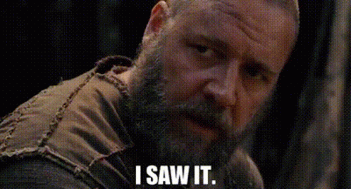 Bearded Man Saying I Saw It