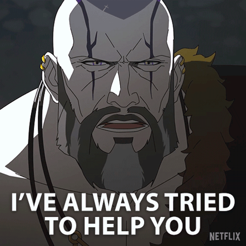 Bearded Man Saying I've Always Tried to Help You Netflix