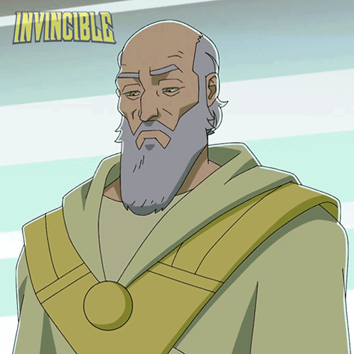 Bearded Man Saying Invincible