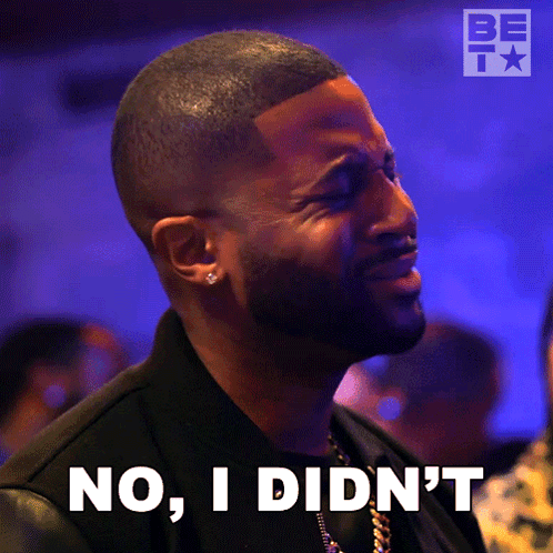 Bearded Man Saying No I Didn't