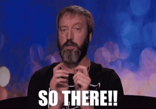 Bearded Man Saying So
