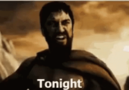 Bearded Man Saying Tonight