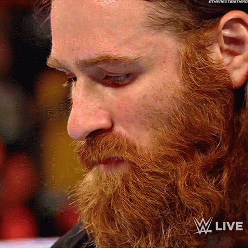 Bearded Man Saying W Live