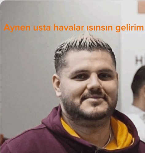 Bearded Man Says Aynen Usta Havalar Isisin Gelirim