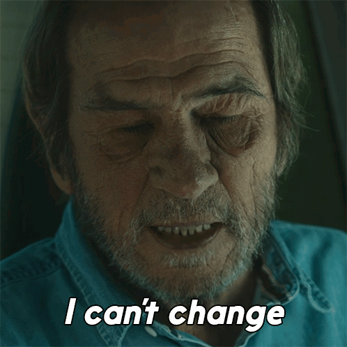 Bearded Man Says I Can't Change Eyes Closed