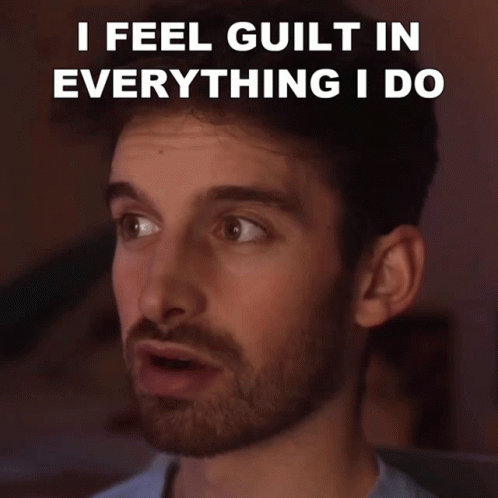Bearded Man Says I Feel Guilt In Everything GIF