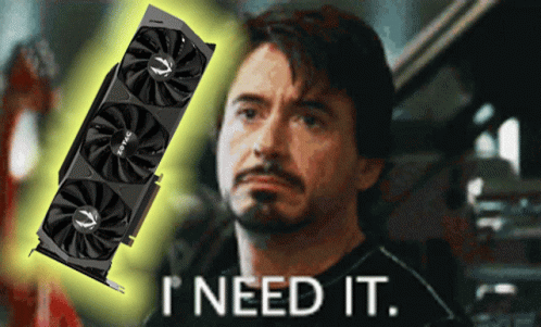 Bearded Man Says I Need It Graphics Card