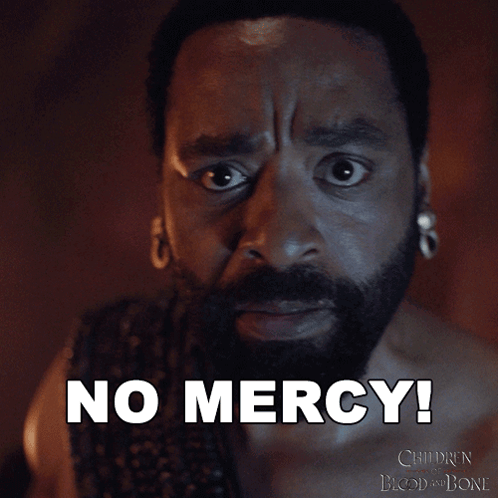 Bearded Man Says No Mercy Children Of Blood And Bone Poster GIF