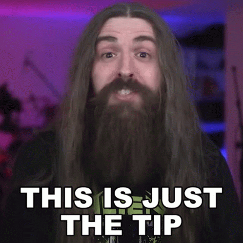 Bearded Man Says This Is Just The Tip GIF