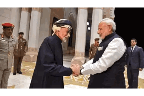 Bearded Man Shaking Hands