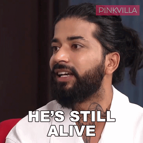 Bearded Man Still Alive Pink Villa