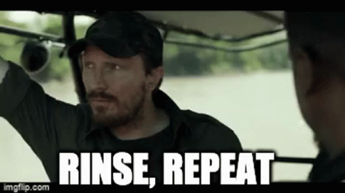 Bearded Man Talking in Golf Cart