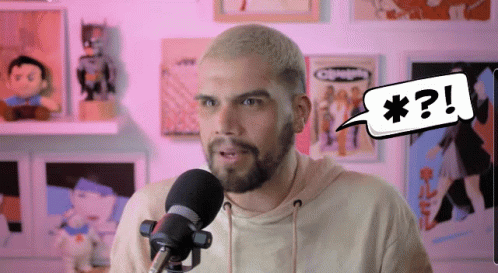 Bearded Man Talking Into Microphone * ? GIF