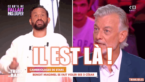 Bearded Man Talking To Another Man Il Est La GIF