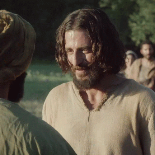 Bearded Man Talking to Another Man
