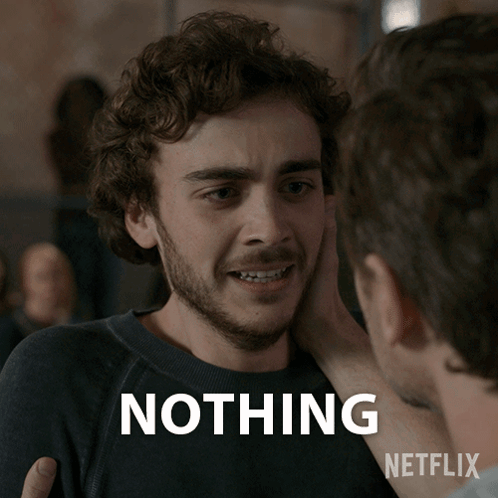 Bearded Man Touching Another Man's Face Saying Nothing