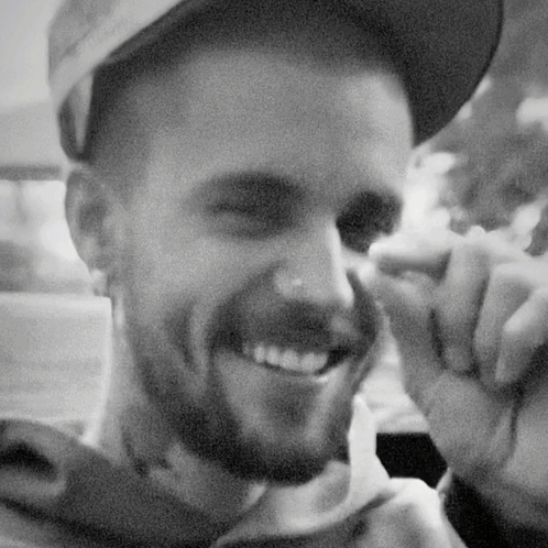 Bearded Man Wearing Hat Smiling GIF