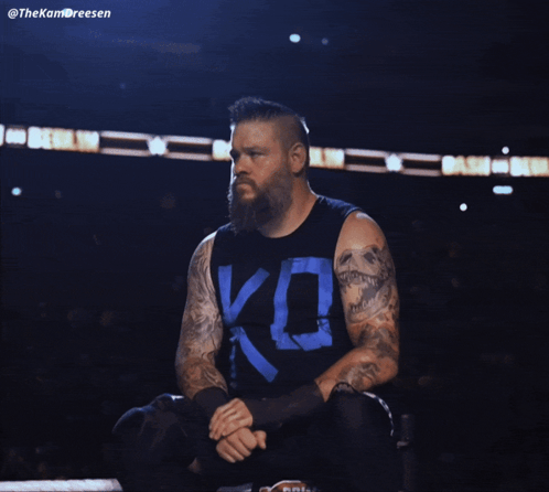Bearded Man Wearing Ko Shirt
