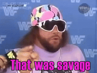Bearded Man Wearing Sunglasses and Hat Says That Was Savage