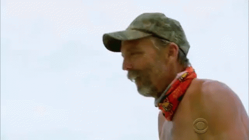 Bearded Man with Bandana and Hat
