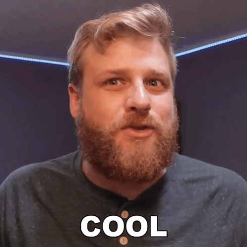 Bearded Man With Cool Shirt GIF