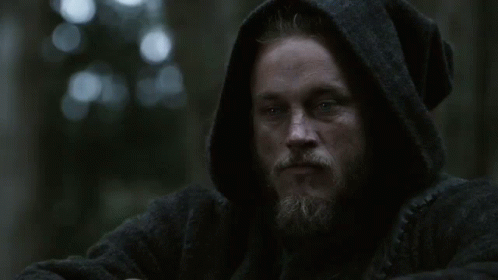 Bearded Man With Face Tattoos And Chain GIF