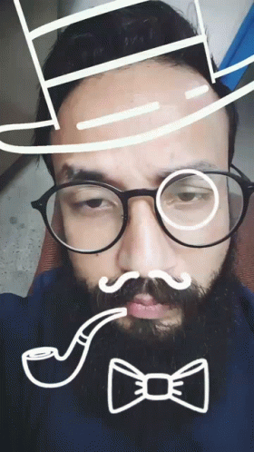 Bearded Man With Glasses and Hat