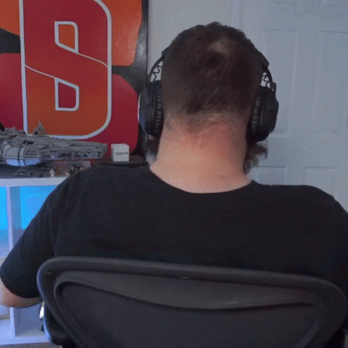Bearded Man With Headphones