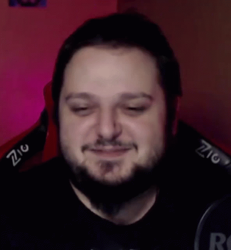 Bearded Man With Headphones Making Funny Face GIF