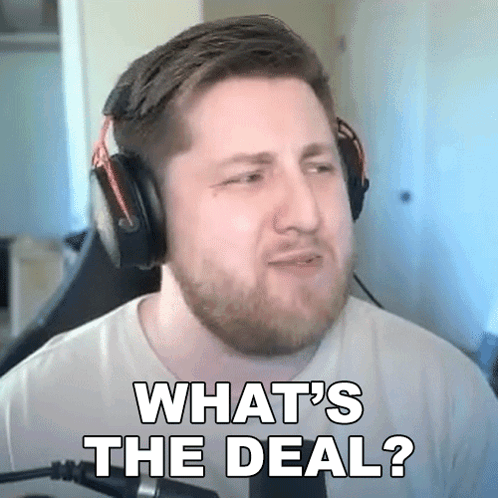 Bearded Man With Headphones What's the Deal