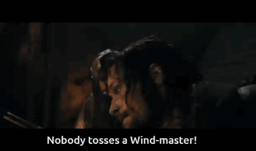 Bearded Man With Helmet Says Nobody Tosses a Wind Master