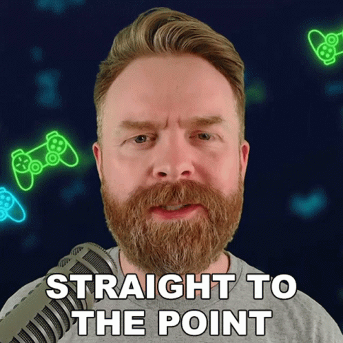 Bearded Man With Microphone Straight To The Point GIF
