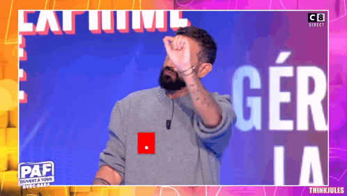 Bearded Man With Paf Sign GIF