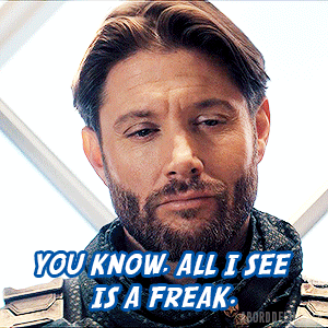 Bearded Man With Scarf Says You Know All I See Is A Freak GIF