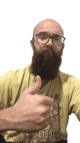 Bearded Man with Since 1997 Shirt