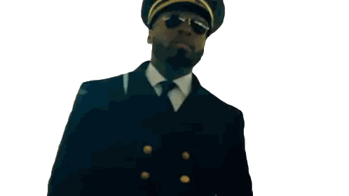 Bearded Man with Sunglasses and Hat