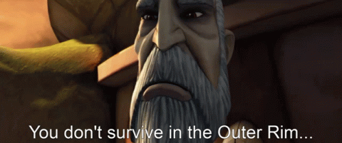 Bearded Man You Don't Survive In The Outer Rim GIF