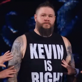 Bearded Tattooed Man in Black Tank Top Saying Kevin Is Right