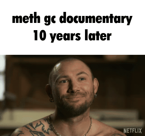 Bearded Tattooed Man Smiling Meth Gc Documentary 10 Years Later