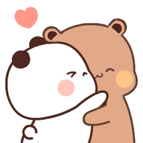Bears Hugging With Heart