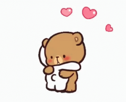 Bears Hugging With Hearts