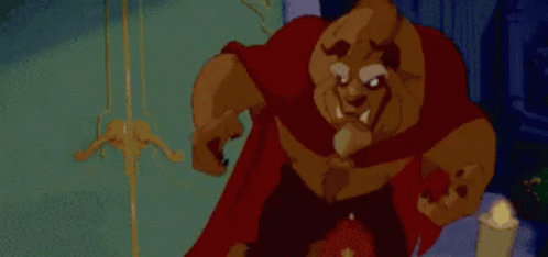 Beast from Beauty and the Beast Pixel Art