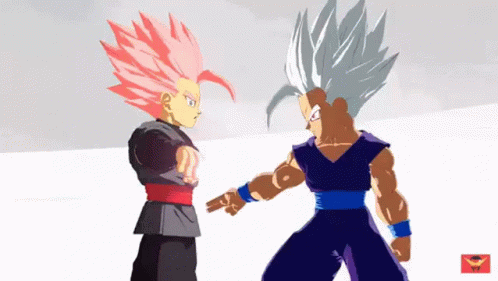 Beast Gohan 1 Inch Punch Black Goku GIF