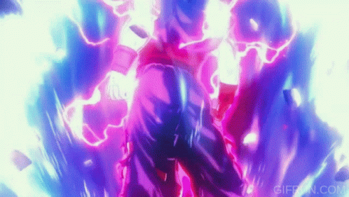 Beast Gohan Transformation Silver Hair GIF