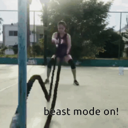 Beast Mode On Exercise GIF