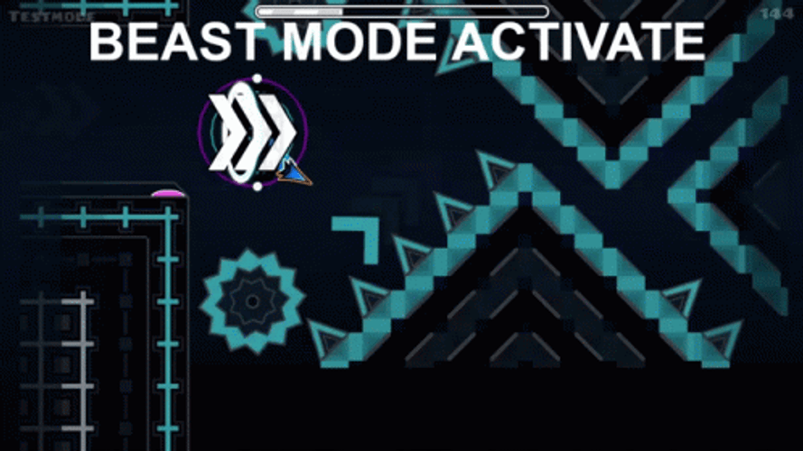 Beast Mode Activate Geometry Dash GIF