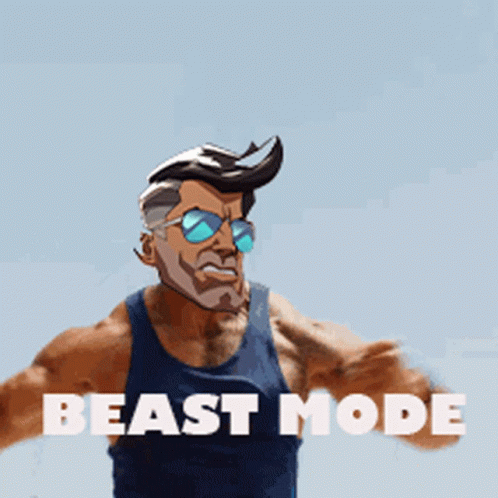 Beast Mode Luke Muscle GIF