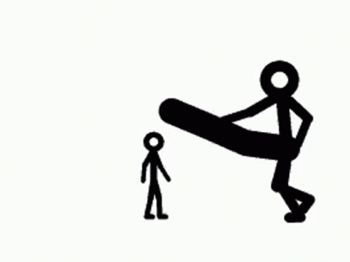 Beat Down Stick Figure GIF