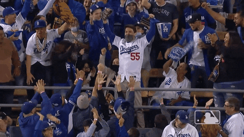 Beat La Dodgers Die Hard Fans Rooting GIF