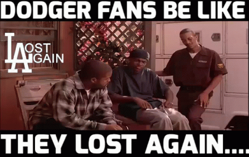 Beat La Dodgers Fans Reaction Meme GIF